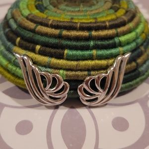 Monet | Silver clip on earrings